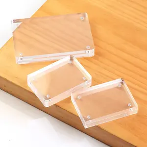Cornice magnetica in acrilico per foto con cornice in cristallo cornice magnetica per frigo