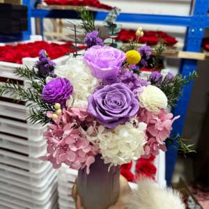 2025 cadeaux de saint valentin pour toujours <span class=keywords><strong>rose</strong></span> éternelle pour toujours bouquets de fleurs fleurs séchées bouquet de roses conservées <span class=keywords><strong>avec</strong></span> <span class=keywords><strong>vase</strong></span> - Product Image 5