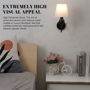 Applique murale minimaliste nordique avec lin doré créatif et individuel adapté à l'étude du salon de la chambre et à la lumière du couloir - Product Image 3