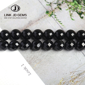 Perlina in Pietra Naturale <span class=keywords><strong>Tormalina</strong></span> <span class=keywords><strong>Nera</strong></span> 4 6 8 10 12mm Rotonda Sfusa Distanziatrice per Accessori Braccialetti e Collane Fai da Te - Product Image 2
