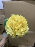 Haute Qualité Unique Tige Artificielle Real Touch Latex Hortensia Fleur pour La Maison De Mariage De Noël Graduation Halloween Décoration