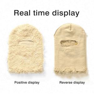 Cagoule de ski personnalisée en acrylique tricoté, motif camouflage vieilli, pour sports et fêtes, unisexe - Product Image 4