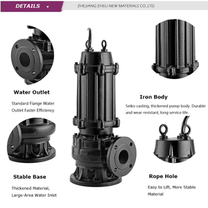 ZHELI Submersible Sewage Pump <strong>Sand</strong> Dredging Slurry Pump Mud Suction Pump With <strong>Grinder</strong> Impeller for Wastewater Treatment - Product Image 4