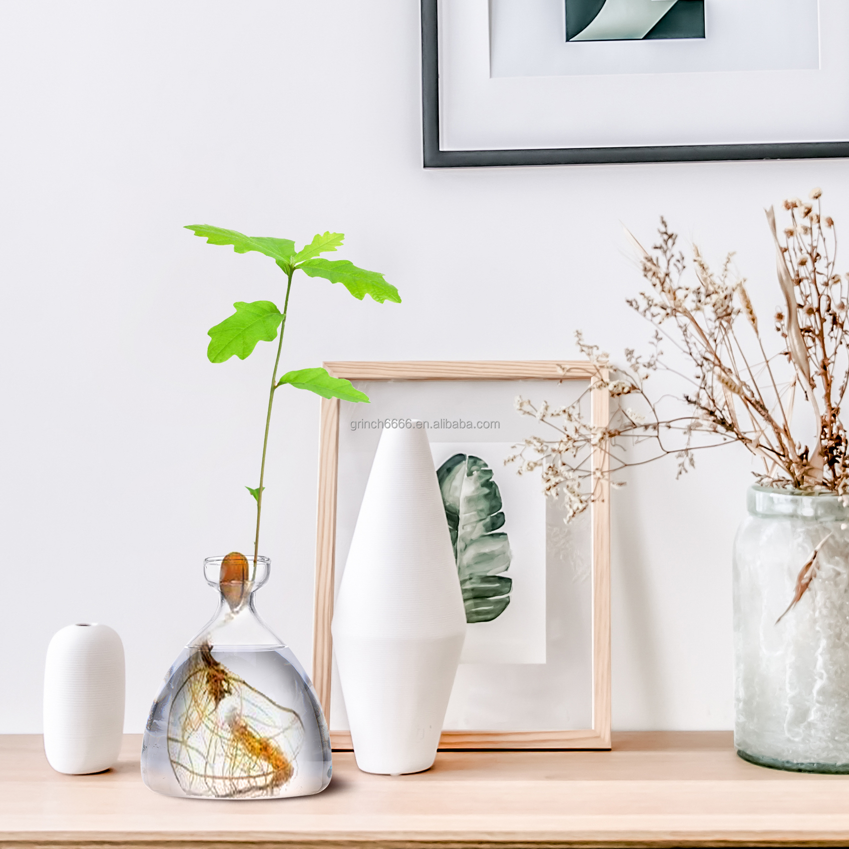 Avocado zaad start-er vaas, glazen transparante zaad spruit pot hydrocultuur plant vaas, avocado boom groeien kit, thuis tafel decor zaad plant vaas cadeau voor tuinieren minnaar