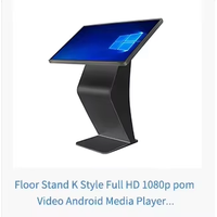 Kiosco Interactivo con Monitor de 32 Pulgadas, con Soporte de Pie para Interiores, Pantalla Táctil 4K, Máquina de Autoservicio
