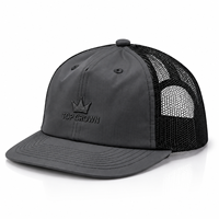 Casquette Trucker Légère à Cinq Panneaux en Maille Structurée avec Logo Brodé et Fermeture Arrière Ajustable – Vente en Gros Usine OEM ODM