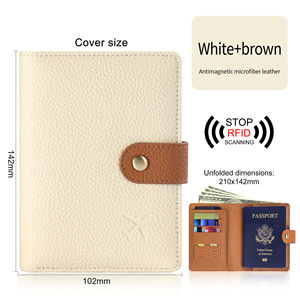 Cartera Porta Pasaportes <span class=keywords><strong>MAISO</strong></span> Business Elite con Bloqueo RFID, Ultraligera, Anti-Skimming, de Poliuretano, para Documentos, Tarjetas y Monedas - Product Image 1