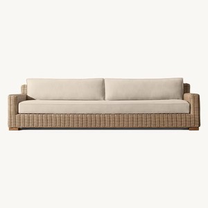 Ensemble de canapés d'extérieur en rotin haut de gamme au prix d'usine, s'adaptant au style sophistiqué des villas, des jardins et des terrasses - Product Image 5