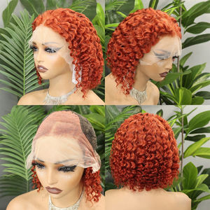 FH Deep Wave Human Hair Bob <b>Wigs</b> 13x4 Transparent Lace Frontal Vietnamese Hair <b>Short</b> <b>Wig</b> - Product Image 4