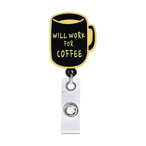 Incoraggiare stampa inglese retrattile distintivo bobina maschera cartone animato tazza retrattile retrattile <span class=keywords><strong>Badge</strong></span> ruota infermiere bobina
