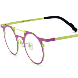 Tinh khiết Titanium kính khung người đàn ông Vòng cận thị quang học theo toa kính khung phụ nữ Eyewear - Product Image 6