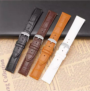 Schnellverschluss Leder-Uhrenarmbänder Echtes Leder-Uhrenarmband für Samsung Galaxy Watch 6 Band Classic - Product Image 1