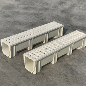 Materiali da costruzione resina lineare di drenaggio fosso/canale di drenaggio della carreggiata grondaia/acqua piovana resina <span class=keywords><strong>cemento</strong></span> Gutterway per la vendita - Product Image 3