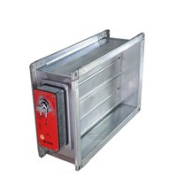 RUIBOYOU HVAC - Volet coupe-fumée rectangulaire en acier galvanisé résistant au feu pour système de ventilation de climatisation - Flexible et facile à installer