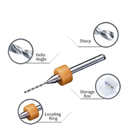 Mata Bor Mikro Karbida Tungsten Padat 0.2mm-1.20mm Baja CNC untuk Lubang Kecil Plastik Mini Bor Logam Pengeboran 10mm