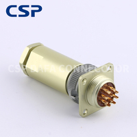 Conector de 10 Pines PC-10, Conector Cilíndrico de Alta Temperatura, Estándar Ruso