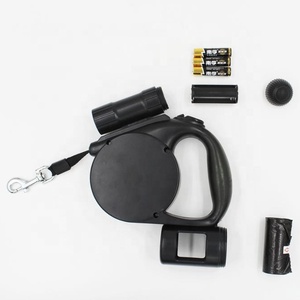 Kingtale LED Light And Dog Waste Dispenser Bag On Long Nylon Automatic Retractable Dog Walking Leash - Product Image 2
