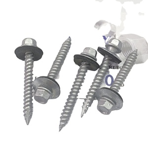 Tornillos para techos de acero al carbono Ocean Blue Hex Head Hoja de metal Tornillo para techo Tamaños #8 #10 #12 #14X2-<span class=keywords><strong>1</strong></span>/<span class=keywords><strong>2</strong></span> "Longitud 10mm Métrico - Product Image 3
