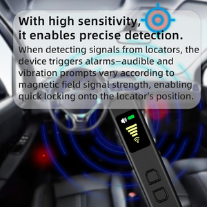 Detector de Cámaras Ocultas Portátil Anti-Espí<span class=keywords><strong>a</strong></span> con Rastreador GPS, Detección de Señales RF y GSM, Alcance de 10-20m, 10 Horas de Duración de la Baterí<span class=keywords><strong>a</strong></span> - Product Image 5