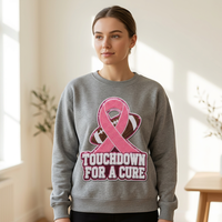 Patchs thermocollants personnalisés en chenille brodée, motif cancer du sein, effet duveteux et volumineux, grand format, pour vêtements, vestes, chapeaux, sacs