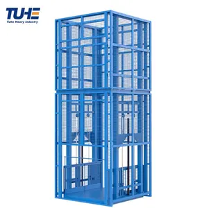 100ft Height Hydraulic Platform Three Floor Wall Mounted Freight Cargo Warehouse Goods Malaysia Elevator Lift