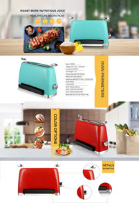 Horno eléctrico <span class=keywords><strong>pequeño</strong></span>, parrilla de baja temperatura - Product Image 2