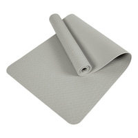 Tapis de yoga TPE 8 mm antidérapant rose violet arc-en-ciel écologique avec logo personnalisé imprimé extra épais SHENGDE