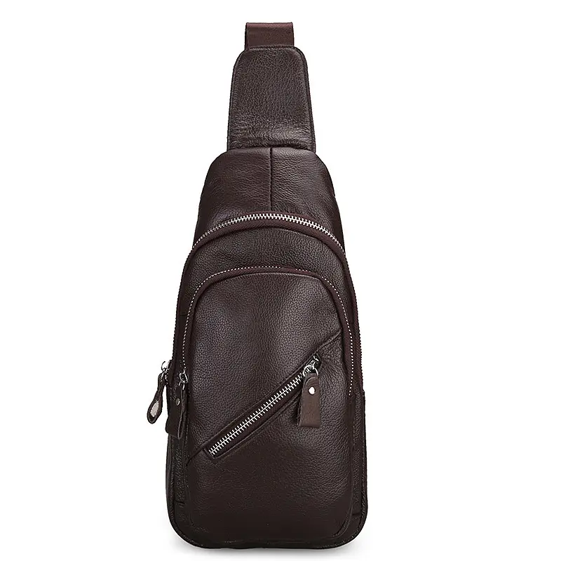 High Quality Leather crossbody bag backpack men customize messenger bags for business travel