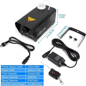 500W Xách Tay Rgbw Sương Mù Máy Điều Khiển Từ Xa <span class=keywords><strong>Mini</strong></span> Giai Đoạn Khói Máy Cho Đám Cưới/Bên/Lễ Hội 3Pcs Sắt Đèn Sân Khấu - Product Image 4