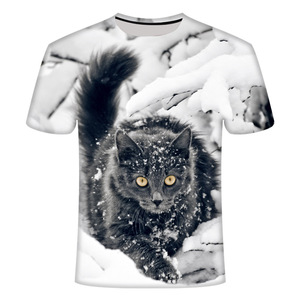Plus Man <span class=keywords><strong>tigre</strong></span> leone 3d stampa t-Shirt poliestere manica corta 3D da <span class=keywords><strong>uomo</strong></span> t-Shirt - Product Image 5