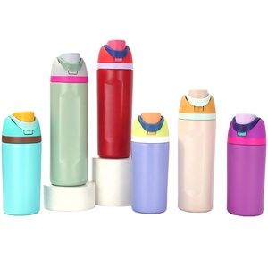 Gobelets isothermes personnalisés pour enfants, sans BPA, 12 oz et 16 oz, en acier inoxydable, avec couvercle à paille, pour l'école - Product Image 1