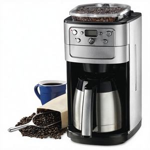 Cafetière automatique programmable à moulin à grains intégré, 12 tasses, avec carafe isotherme et filtre à eau au charbon de bois, 5 oz - Product Image 3