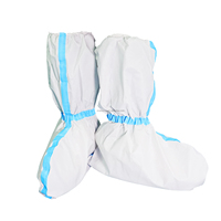 Couvre-chaussures jetables non stériles de classe I à couverture étendue, respirants, en film, pour isolation médicale, taille XL