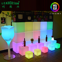 Tabouret personnalisé personnalisé cube lumineux à LED moderne personnalisé logo gratuit gradation veilleuse cube LED événement mariage maison bar