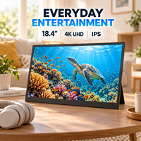 Écran portable 4K UHD IPS de 18,4 pouces pour le divertissement domestique quotidien et les jeux