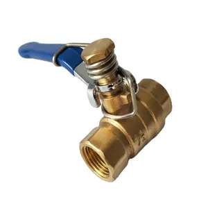 DN15 - DN100 1/2-4 inch Full Bore Port Self Closing Ball Valve Thread Brass spring return ball valve