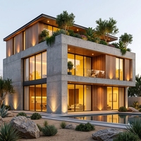Maison préfabriquée, bâtiments modulaires en structure acier, villa pour complexe hôtelier, hôtel, maison d'hôtes, anti-sismique, résistant aux ouragans