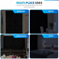 Cortina Opaca Portátil para Ventana con Ventosas y Velcro, Cortina Opaca Temporal para Habitación Infantil, Habitación de Viaje