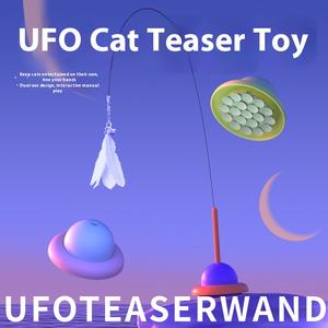 Offre Spéciale : Jouet Interactif pour Chat UFO de Haute Qualité avec Ventouse – Bâton Amusant au Design Réaliste de Dessin Animé en Plastique – Jouet d'Exercice Simple - Product Image 2