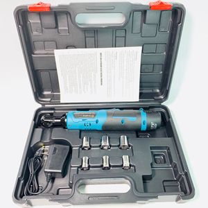 Llave de Trinquete Inalámbrica Portátil de 100N.m, 3/8'', Recargable de Litio, con Ángulo Recto de 90 Grados, Juego de Torque C02 PG-4248, Llave de Trinquete Eléctrica - Product Image 1