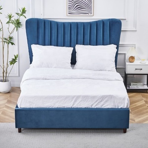 Meilleure qualité Offre Spéciale britannique nouveau style de <span class=keywords><strong>chambre</strong></span> pour adultes cadre en bois lit King Size meubles de <span class=keywords><strong>chambre</strong></span> à coucher grand confort rangement lit souple - Product Image 5