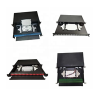 19 '48 Port ODF Sc Port Fiber Optic kotak terminal 12Port 24Port Panel Patch