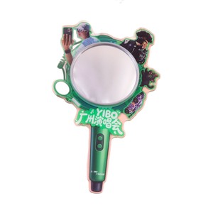 Crystal <b>Acrylic</b> Handheld Makeup <b>Mirror</b> Custom Anime Design Portable With Embedded Pattern For Fans - Product Image 4