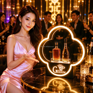 แท่นโชว์ขวดแชมเปญวิสกี้รูปทรงเมฆ LED แบบชาร์จไฟได้ สำหรับบาร์ คลับ ดิสโก้ เลานจ์ บริการโต๊ะวีไอพี งานปาร์ตี้ - Product Image 1