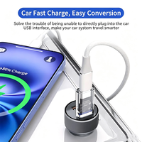 Adaptateur USB C Femelle vers USB Mâle Double Face 3.0 5 Gbps, Convertisseur USB A vers Type C avec Puce Intégrée pour Ordinateur Portable