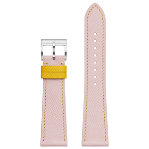 Correa de reloj inteligente de cuero Saffiano francés para correas de reloj <span class=keywords><strong>Casio</strong></span> de 18 mm y 19 mm para correas de reloj <span class=keywords><strong>Apple</strong></span> de 46 mm y 42 mm - Product Image 1