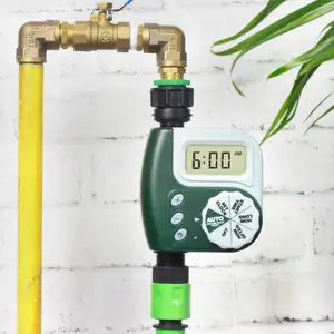 Gran oferta, temporizador automático inteligente de agua para jardín, controlador inteligente de riego de flores, temporizador automático de riego de jardín para jardín