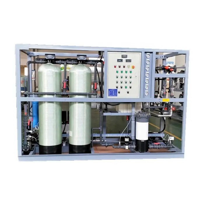 1000LPH Completamente llave en mano Sistema de ósmosis inversa máquinas purificadoras de agua para comercial