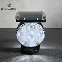 Balise solaire à base magnétique puissante, modes clignotant/synchronisé, lumière d'avertissement de circulation blanche, protection IP66, PC/ABS pour équipement lourd en métal