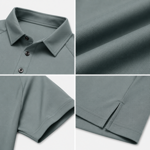 Polo ajusté personnalisé pour homme, coupe slim, séchage rapide, extensible, pour le golf, le sport, avec logo d'équipe - Product Image 3